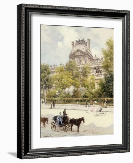 La Place Du Louvre, 1902-Louis Beraud-Framed Giclee Print