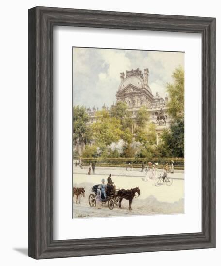 La Place du Louvre-Louis Beraud-Framed Giclee Print