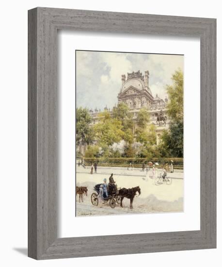 La Place du Louvre-Louis Beraud-Framed Giclee Print