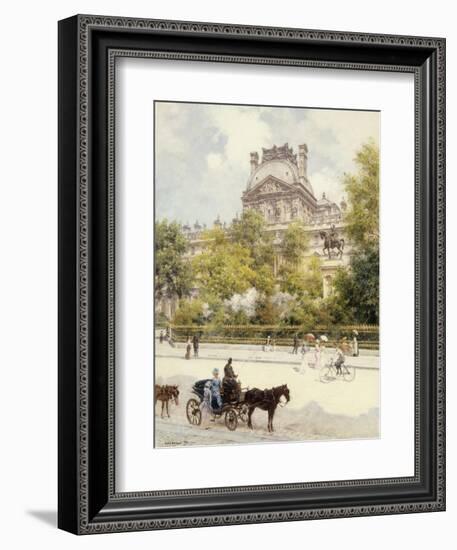La Place du Louvre-Louis Beraud-Framed Giclee Print
