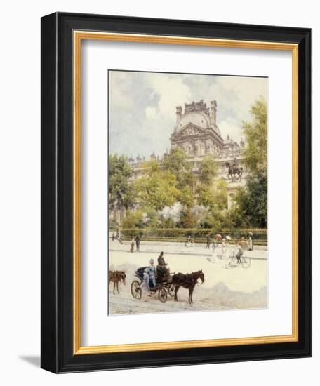 La Place du Louvre-Louis Beraud-Framed Giclee Print