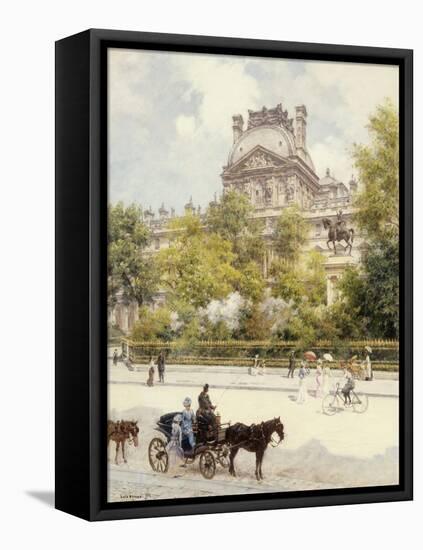 La Place du Louvre-Louis Beraud-Framed Premier Image Canvas