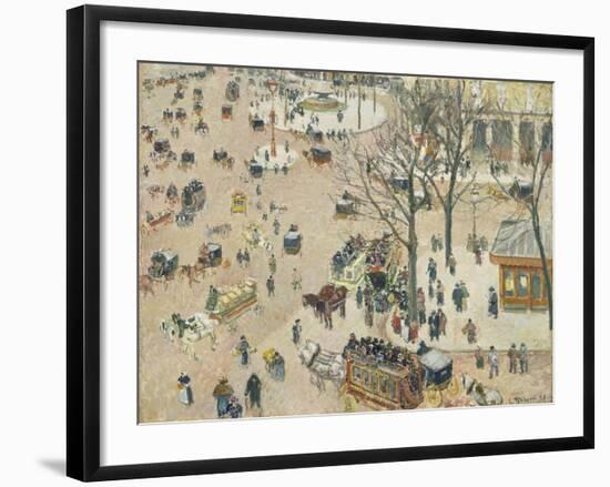 La Place Du Théâtre Français, 1898-Camille Pissarro-Framed Giclee Print