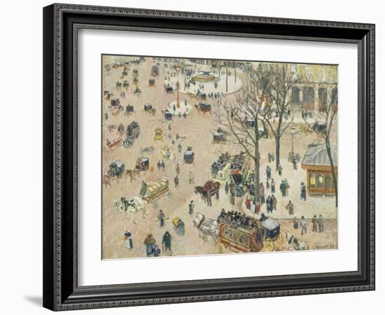 La Place Du Théâtre Français, 1898-Camille Pissarro-Framed Giclee Print