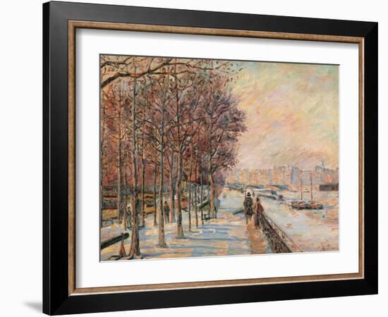 La Place Valhubert-Jean-Baptiste-Armand Guillaumin-Framed Giclee Print