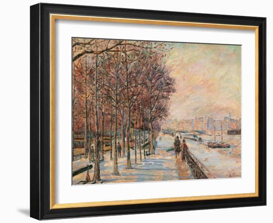 La Place Valhubert-Jean-Baptiste-Armand Guillaumin-Framed Giclee Print