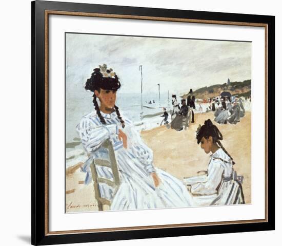 La Plage a Deauville-Claude Monet-Framed Premium Giclee Print