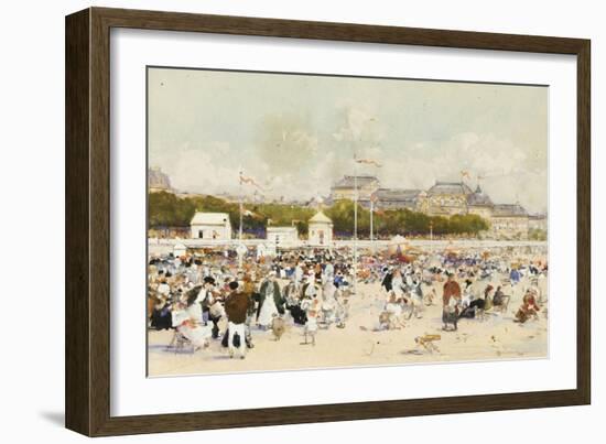 La Plage a Deauville-Luigi Loir-Framed Giclee Print