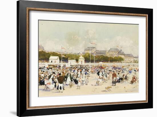 La Plage a Deauville-Luigi Loir-Framed Giclee Print