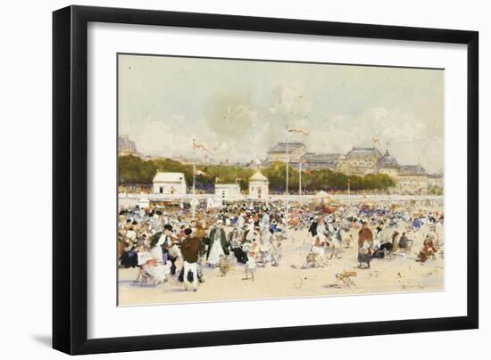 La Plage a Deauville-Luigi Loir-Framed Giclee Print