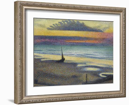 La Plage à Heist-Georges Lemmen-Framed Giclee Print