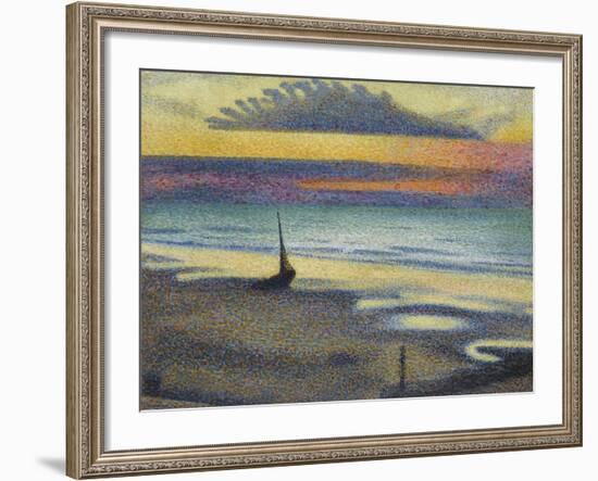 La Plage à Heist-Georges Lemmen-Framed Giclee Print