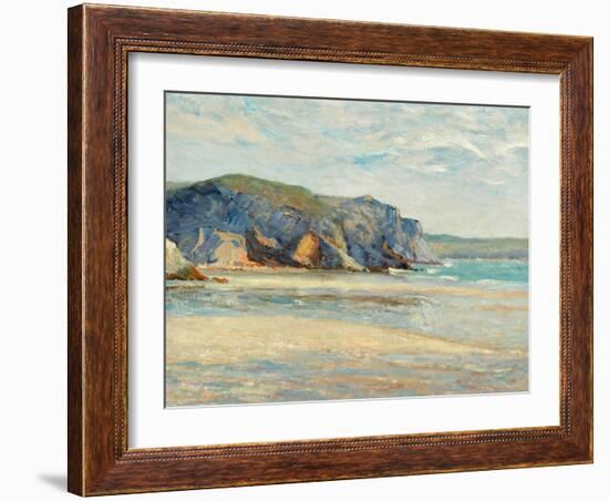 La Plage À Morgat, Finistère, 1899-Maxime Emile Louis Maufra-Framed Giclee Print