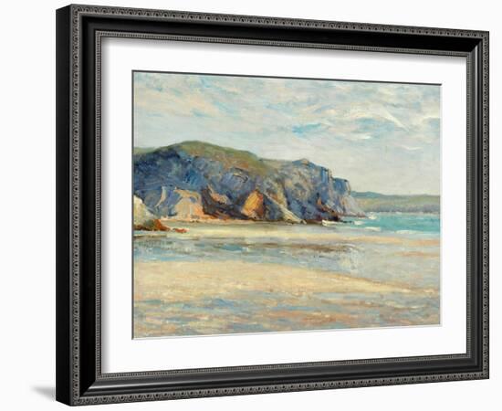 La Plage À Morgat, Finistère, 1899-Maxime Emile Louis Maufra-Framed Giclee Print