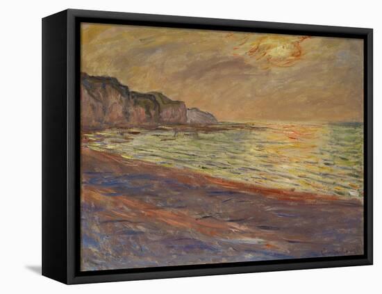 La plage a Pourville, soleil couchant (Beach at Pourville, sunset) Oil on canvas, 1882 60 x 73 cm .-Claude Monet-Framed Premier Image Canvas