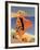 La Plage de Calvi-Roger Broders-Framed Art Print