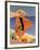 La Plage de Calvi-Roger Broders-Framed Art Print