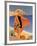 La Plage de Calvi-Roger Broders-Framed Art Print