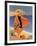 La Plage de Calvi-Roger Broders-Framed Art Print