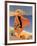 La Plage de Calvi-Roger Broders-Framed Art Print