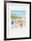 La plage de Cannes-Jean-claude Picot-Framed Limited Edition