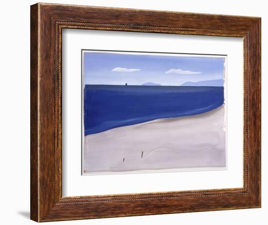 La Plage De Carnon, 1987-Marie Hugo-Framed Giclee Print