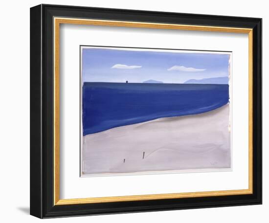 La Plage De Carnon, 1987-Marie Hugo-Framed Giclee Print