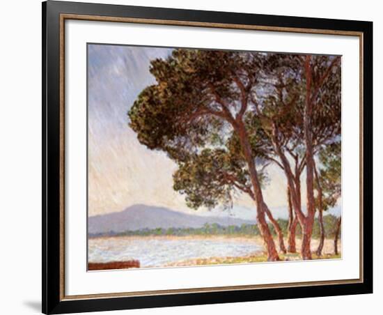 La Plage de Juan-les-Pins-Claude Monet-Framed Art Print