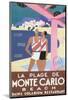 La Plage de Monte Carlo Beach-Alfred Tolmer-Mounted Art Print