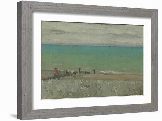 La Plage, Dieppe, C.1885-Walter Richard Sickert-Framed Giclee Print