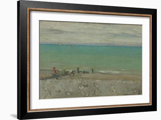 La Plage, Dieppe, C.1885-Walter Richard Sickert-Framed Giclee Print