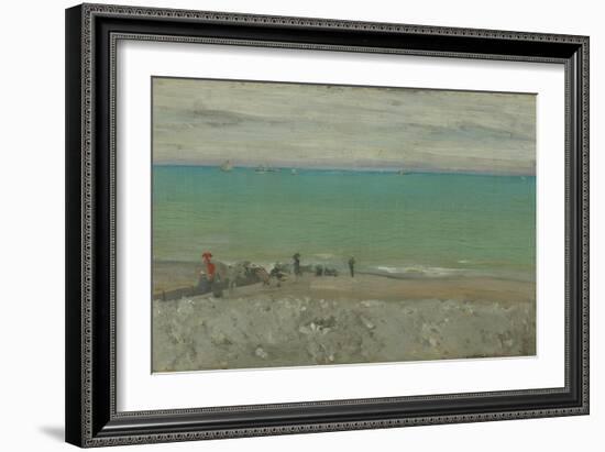 La Plage, Dieppe, C.1885-Walter Richard Sickert-Framed Giclee Print