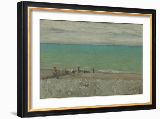 La Plage, Dieppe, C.1885-Walter Richard Sickert-Framed Giclee Print