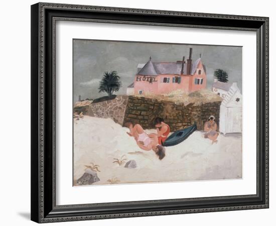 La Plage Hotel, Ty-Mad, Treboul, 1930-Christopher Wood-Framed Giclee Print