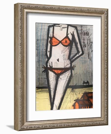 La Plage-Bernard Buffet-Framed Collectable Print