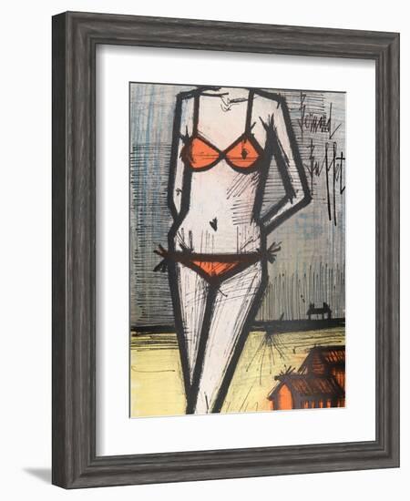 La Plage-Bernard Buffet-Framed Collectable Print