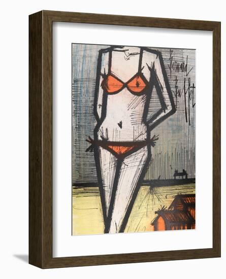 La Plage-Bernard Buffet-Framed Collectable Print