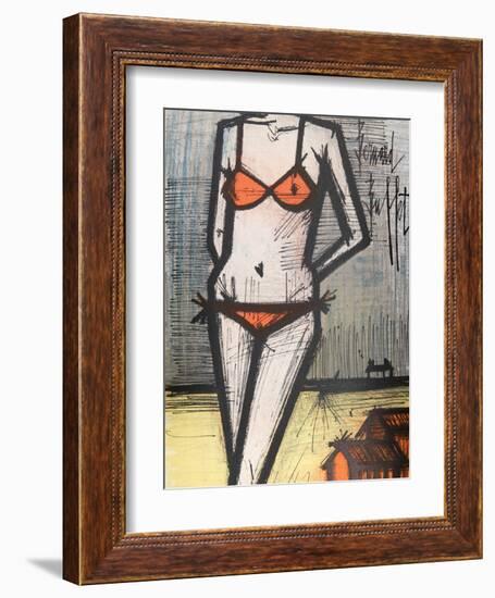 La Plage-Bernard Buffet-Framed Collectable Print