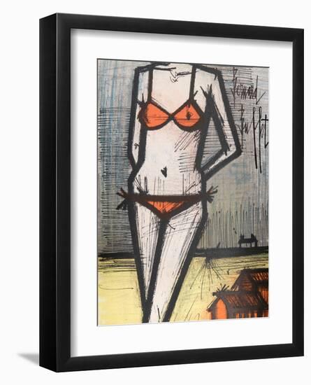 La Plage-Bernard Buffet-Framed Collectable Print