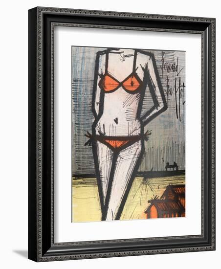 La Plage-Bernard Buffet-Framed Collectable Print