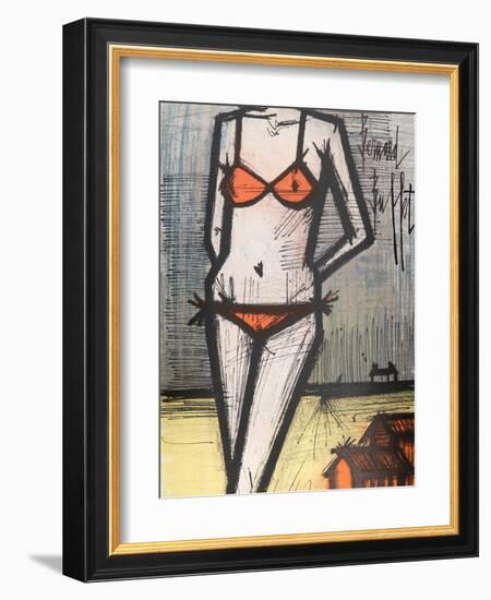 La Plage-Bernard Buffet-Framed Collectable Print