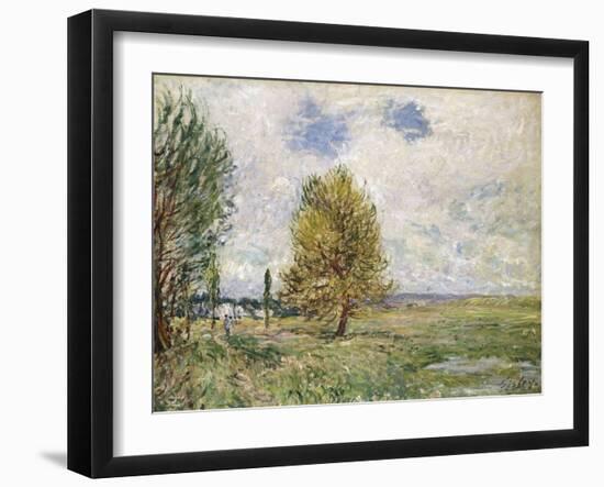 La Plaine De Veneux-Nadon, 1881-Eugène Boudin-Framed Giclee Print