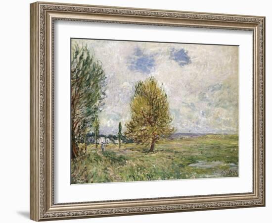 La Plaine De Veneux-Nadon, 1881-Eugène Boudin-Framed Giclee Print