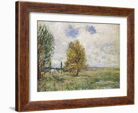 La Plaine De Veneux-Nadon, 1881-Eugène Boudin-Framed Giclee Print