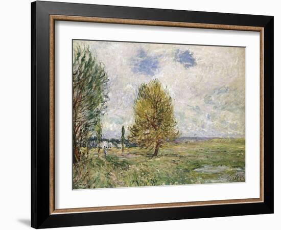 La Plaine De Veneux-Nadon, 1881-Eugène Boudin-Framed Giclee Print