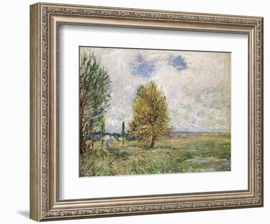 La Plaine De Veneux-Nadon, 1881-Eugène Boudin-Framed Giclee Print