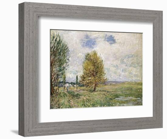 La Plaine De Veneux-Nadon, 1881-Eugène Boudin-Framed Giclee Print