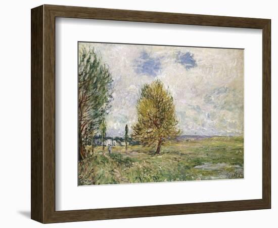 La Plaine De Veneux-Nadon, 1881-Eugène Boudin-Framed Giclee Print