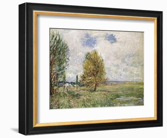 La Plaine De Veneux-Nadon, 1881-Eugène Boudin-Framed Giclee Print