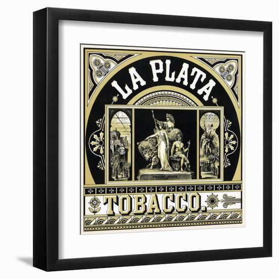La Plata Brand Tobacco Label-Lantern Press-Framed Art Print